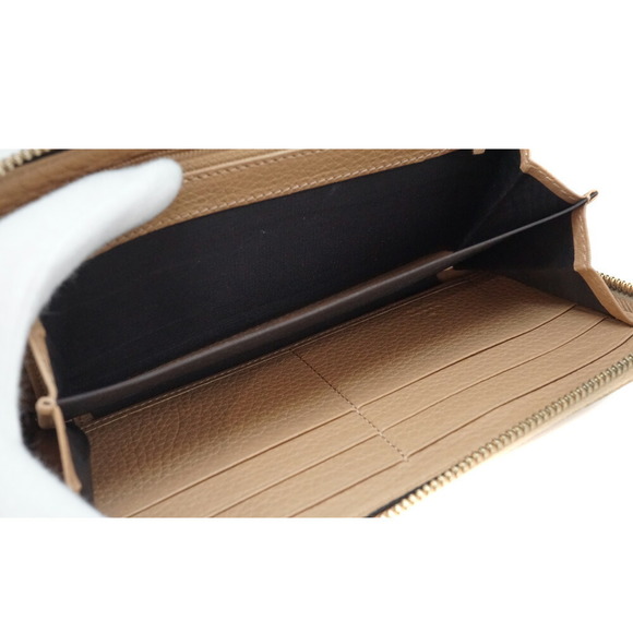 Gucci Leather Bamboo Wallet Fringe Zip Beige - Picture 12 of 14